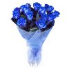 Фото товара 17 синих роз (крашеных)
