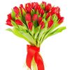 Фото товара 25 красных тюльпанов